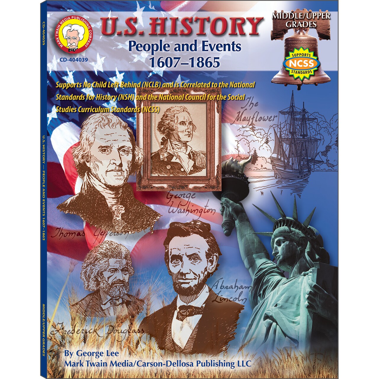 Mark Twain People and Events US History Workbook Grades 6-12, US Constitution, Declaration of Independence 6th—12th Grade American History Workbook, Classroom or Homeschool Curriculum